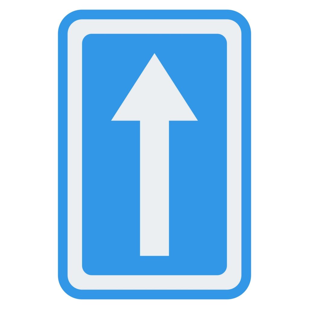 Rectangular Rd Sign Blue Polish Road Signs and Road Markings | Cover4Rentals
